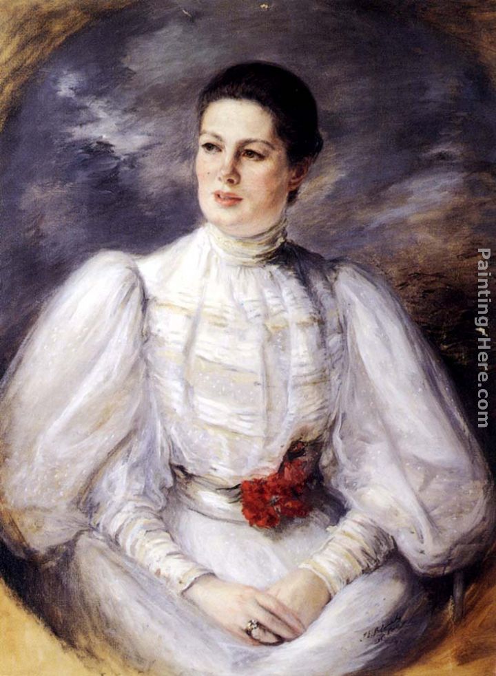 Portrait of a Woman painting - Jacques Emile Blanche Portrait of a Woman art painting